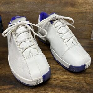 Jordan Team Elite‎ 2 Low White Purple SAMPLE men's 9 2005
